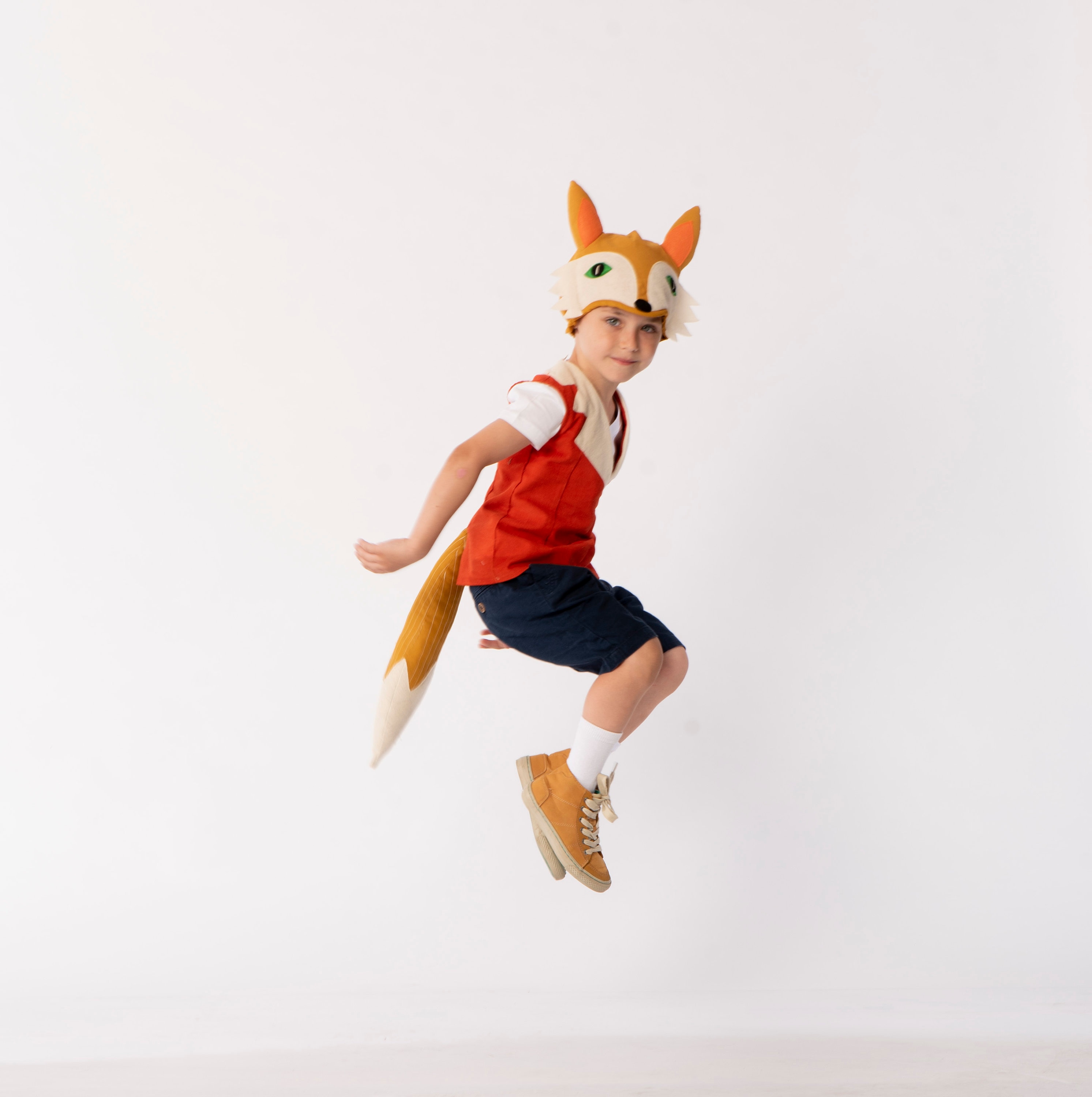 DIY Easy Fox Animal Halloween Costumes Adult Kid Boy Girl Premium T-Shirt