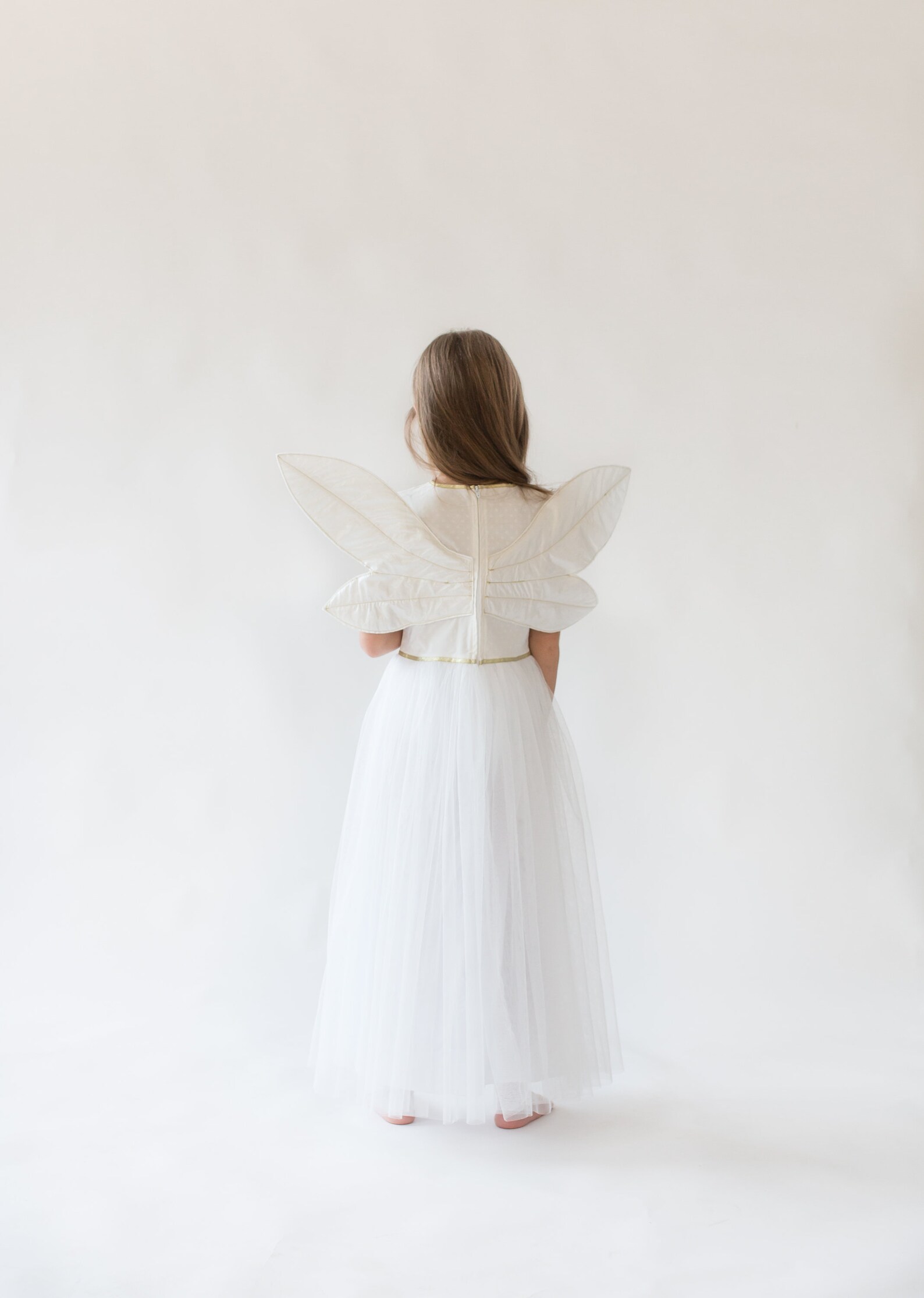 White Fairy Dress For Girl Fairy Dress Elegant Cute Dresses Girls Pari  (Angel) Fairy Costume
