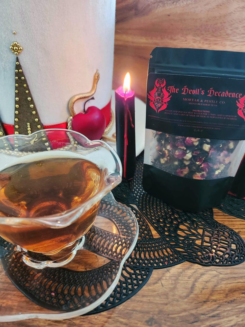 Lucifer Tea Spit Lucifer Morningstar Hazbin Hotel Inspired Tea | the Devil's Decadence ...