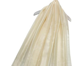 Foulard en soie crème foulard femme ivoire Foulard de créateur en soie, foulard de mariée Foulard de mariage ivoire par Kuati Mayfair