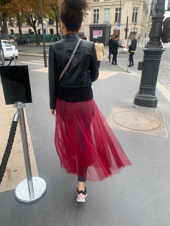 Fishtail tulle skirt cheap