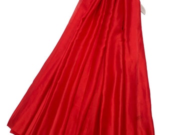 Roter schlichter Seidenschal von Kuati Mayfair Seidenschal Roter Seidenschal Damen Seidenschal Designer Seidenschal