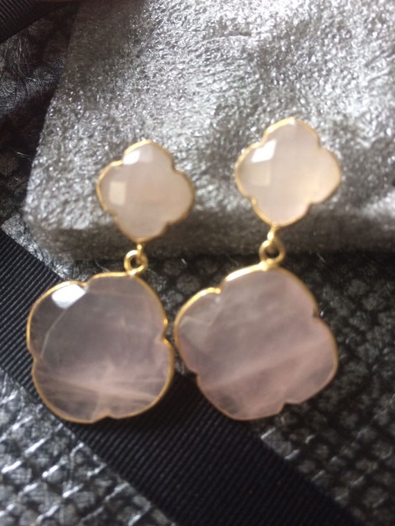 Orecchini A Goccia Con Rosa In Argento Sterling 925 – Design A Fiore Per Donna, Mamma E Figlia
