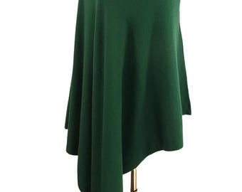 Forest Green Wool Poncho By Kuati Mayfair