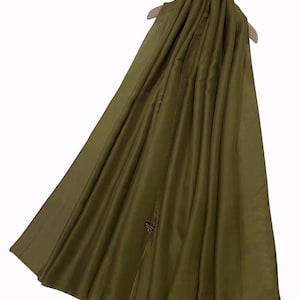 Khaki Green Plain Silk Scarf By Kuati Mayfair Womens Scarf Silk Bridesmaids Scarf Wedding Scarf Silk Scarf Green