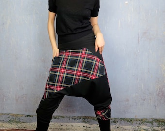 Sarouelhose/ Haremshose/Pluderhose "THE_DARK_CHECKER"- in XS-XL