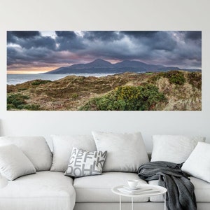 Mourne Mountains, Murlough Beach, Photograph, Northern Ireland, Panoramic Photo Print, Ireland Landscapes, County Down, Irish Wall Art