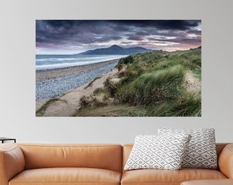 Murlough Beach, Photograph, Panoramic Print, Mourne Mountains, Ireland Photography, Murlough Sand Dunes, County Down, Irish Wall Art