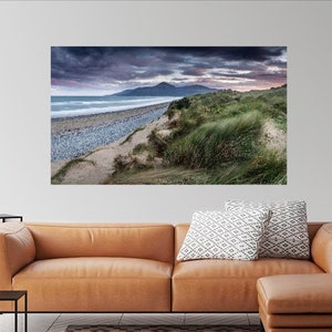 Murlough Beach, Photograph, Panoramic Print, Mourne Mountains, Ireland Photography, Murlough Sand Dunes, County Down, Irish Wall Art