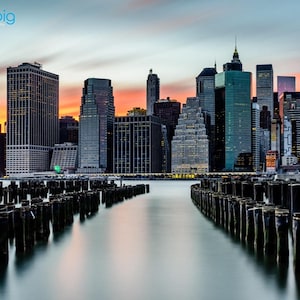 New York City Skyline, NYC Photography,  Manhattan At Sunset, NYC Print, NYC Cityscape, Gift, Urban, New York Photograph, New York Wall Art