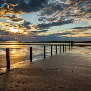 Portstewart Strand Sunset, Photography Print, Northern Ireland Photography, Portstewart Beach, County Derry Londonderry, Irish Wall Art