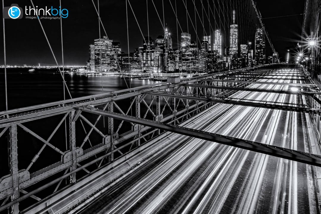Brooklyn Bridge Black and White Print - New York Photography - NYC ...