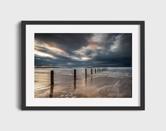 Portstewart Strand, FRAMED Photograph Print, Northern Ireland, County Derry, Londonderry, Landscape Photo, Irish Wall Art (COLLECTION ONLY)