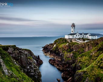 Fanad Head Lighthouse Print Donegal Ireland - Landscape Photography  - Wild Atlantic Way Ocean Photograph Photo - Irish Home Decor Wall Art