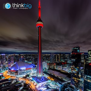 Toronto Skyline Photo, CN Tower, Toronto City Photography Print, Toronto Cityscape, Toronto Canada, Square Print, Canadian, Large Wall Art