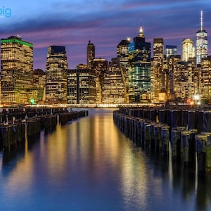 New York Skyline, Photography Print, Manhattan NYC, New York Cityscape, NYC Photos, Brooklyn, Home Decor, Travel Gift, New York Wall Art