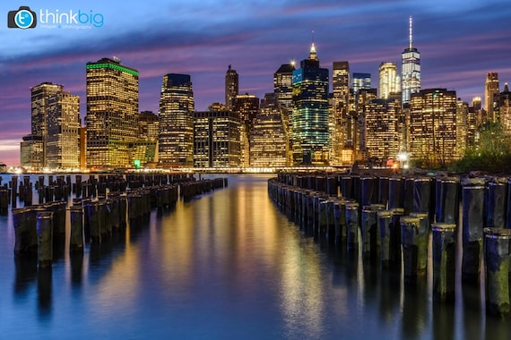 ニューヨークのスカイライン、写真プリント、マンハッタン NYC