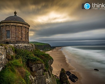 Mussenden Temple, Photo Print, Northern Ireland, County Derry. Londonderry, Downhill Beach, Landscape Photograph, Irish Large Wall Art