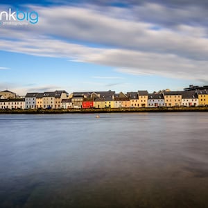 Galway Bay City Print. Ireland Photography, The Long Walk, Galway Skyline Photograph, Galway Ireland Photo, Home Decor, Gift, Irish Wall Art