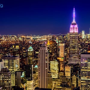 New York City Photography Empire State Building - Manhattan Skyline NYC USA - Cityscape NY - Photograph Photo Print - Home Decor Wall Art