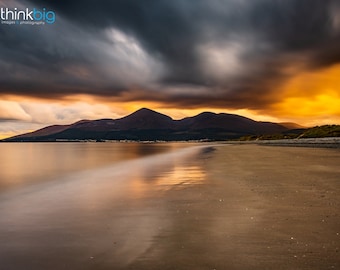 Mourne Mountains, Murlough Beach, Photograph Print, Northern Ireland, Irish Landscape Photos, Newcastle, County Down, Irish Wall Art