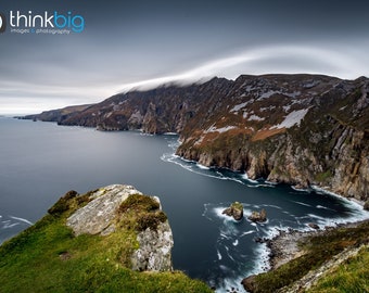 Slieve League Klippen, Fotografie Print, Donegal Irland, Irland Fotografie, County Donegal, Irland Landschaften, Seelandschaft, irische Wandkunst