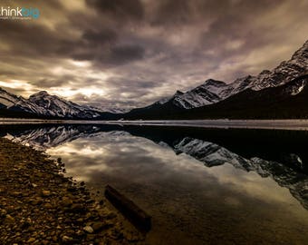 Canadian Rockies Photography Canada - Spray Lakes Canmore Alberta Mountain Landscape - Photograph Photo Print - Home Decor Gift Wall Art