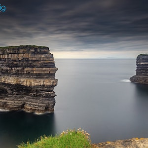 Downpatrick Head, Photography Print, County Mayo, Ireland Photography, Dun Briste Sea Stack, Mayo Ireland, Wild Atlantic Way, Irish Wall Art