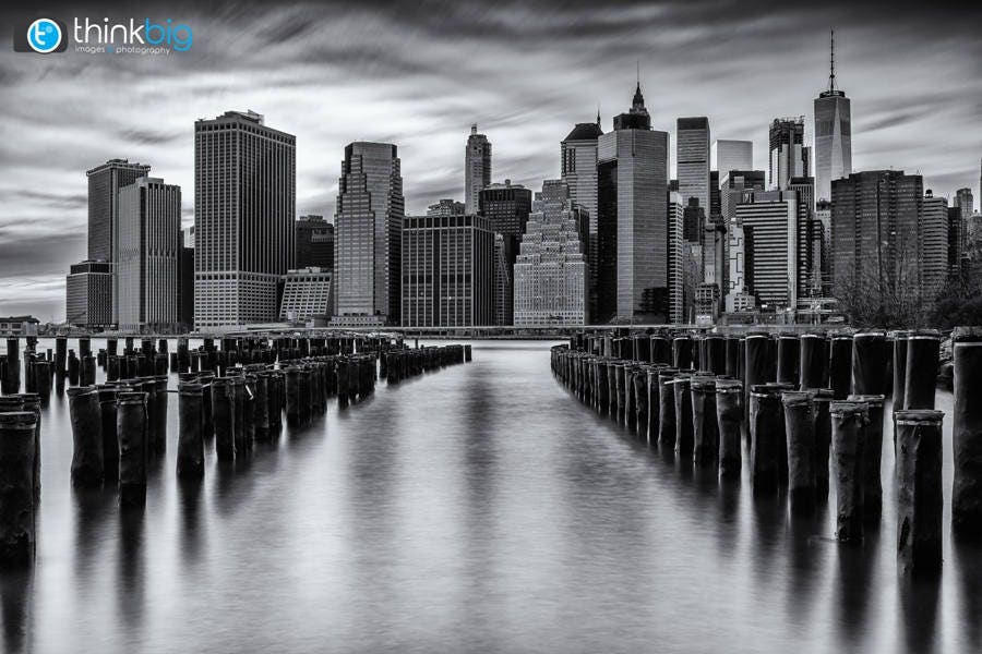 New York Skyline, New York Black and White, Photography New York Skyline, New York Black and White, Photography