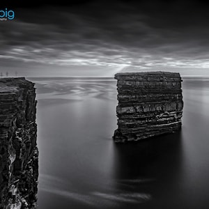 Dún Briste, Downpatrick Head, Ireland Photography, County Mayo, Black and White, Photograph Print, Wild Atlantic Way, Irish Wall Art