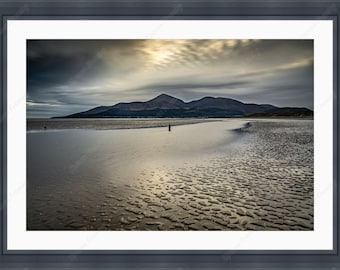 Mourne Mountains, Murlough Beach, FRAMED Photo Print, Fine Art Giclee (COLLECTION ONLY) Northern Ireland Photography, County Down, Wall Art