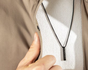 Herren Familie Halskette, Papa Halskette mit Kinder Namen Halskette, Daddy Schmuck, benutzerdefinierte Vater Schmuck, Geschenk für Vatertag Valentinstag