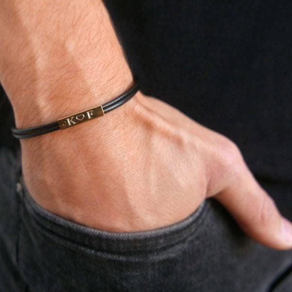 Men's Engraved Bracelet Men's Custom 
