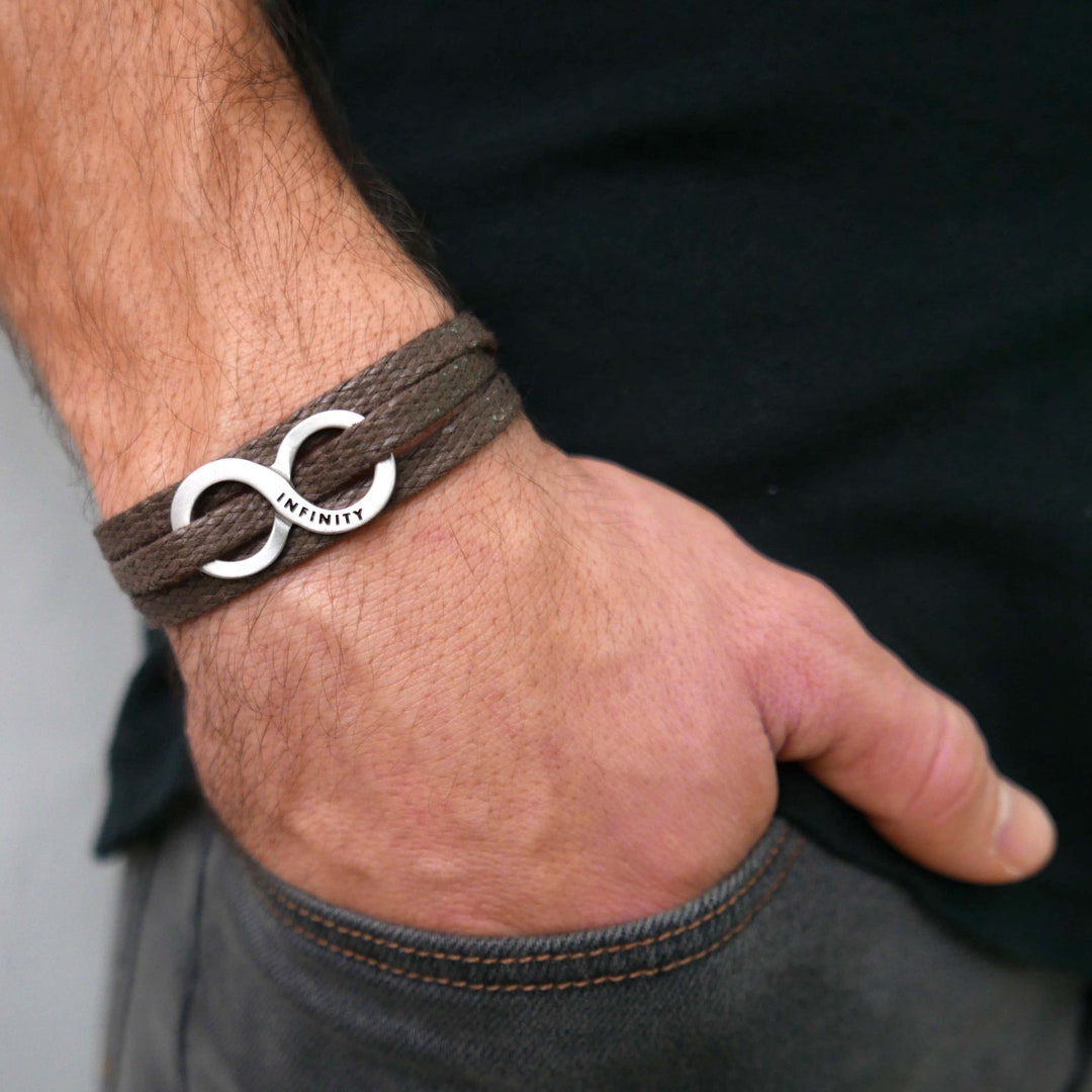Men's Bracelet Men's Infinity Bracelet Men's Etsy UK