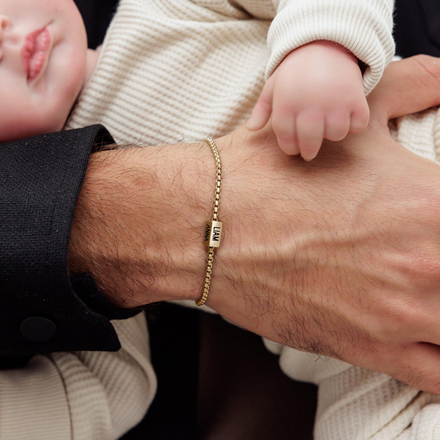 YELUWA Pulsera De Cuero Tejido Papa, Regalo Para Papá Con Caja Y