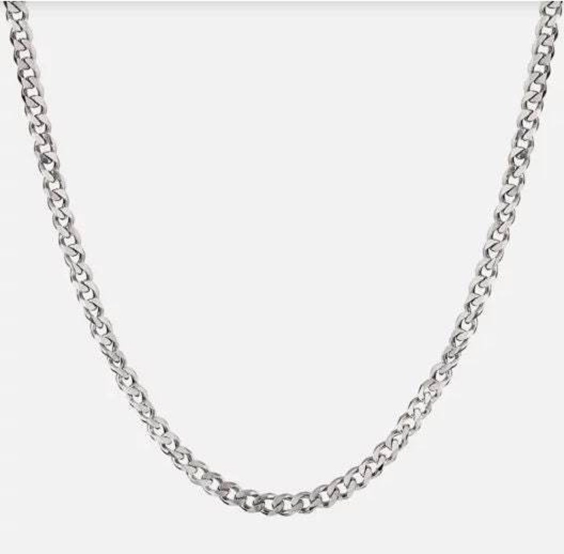 Men's Silver Necklace Men's Necklace Men's Etsy