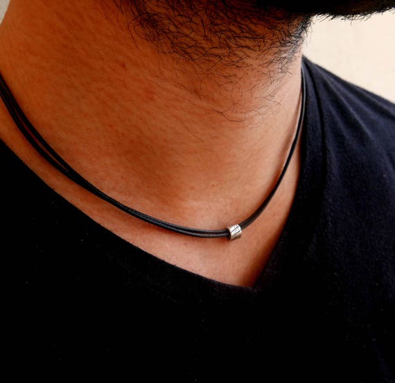 Men's Necklace Men's Silver Necklace Men's Etsy