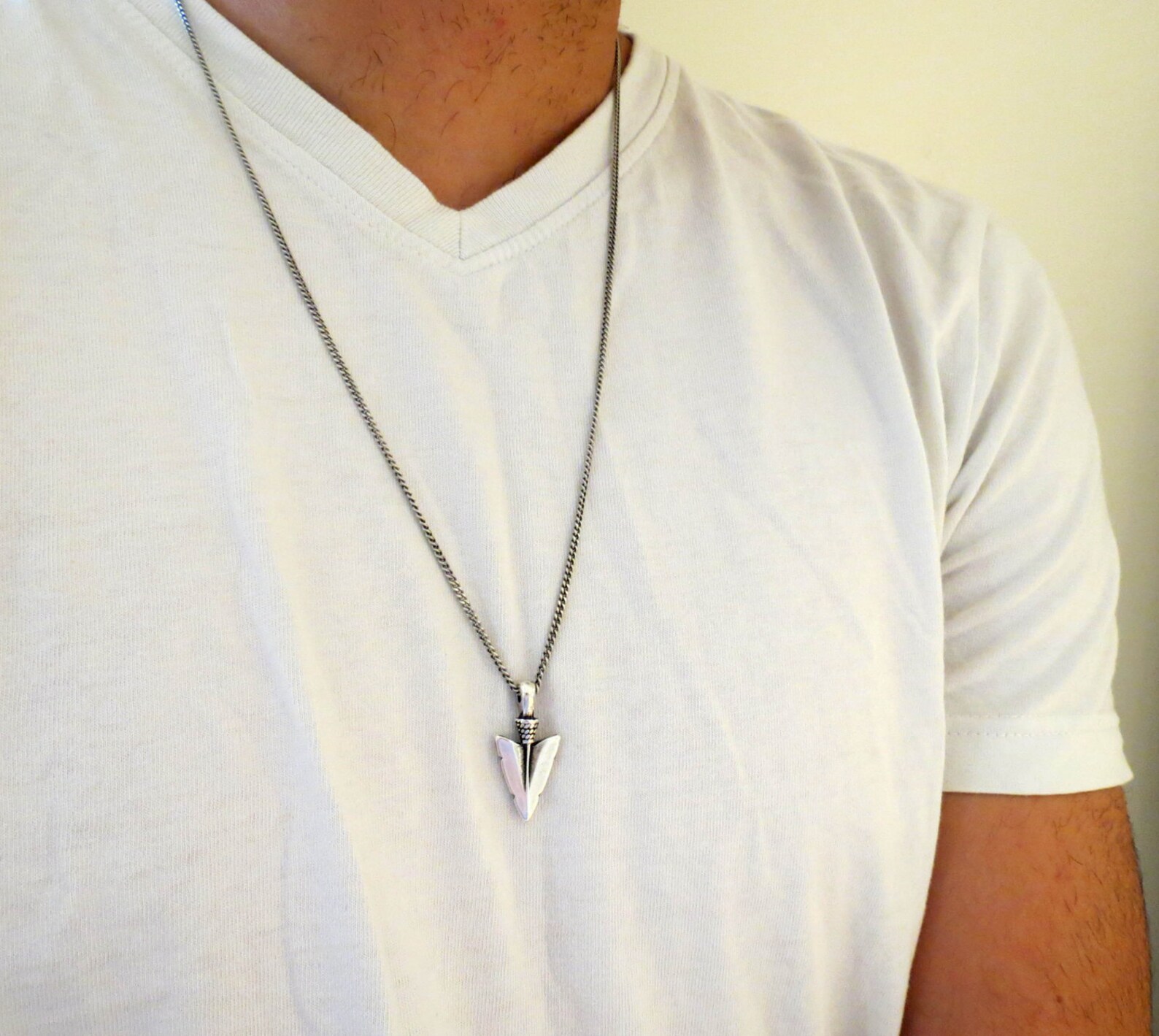 Men's Necklace Men's Silver Necklace Men's Etsy