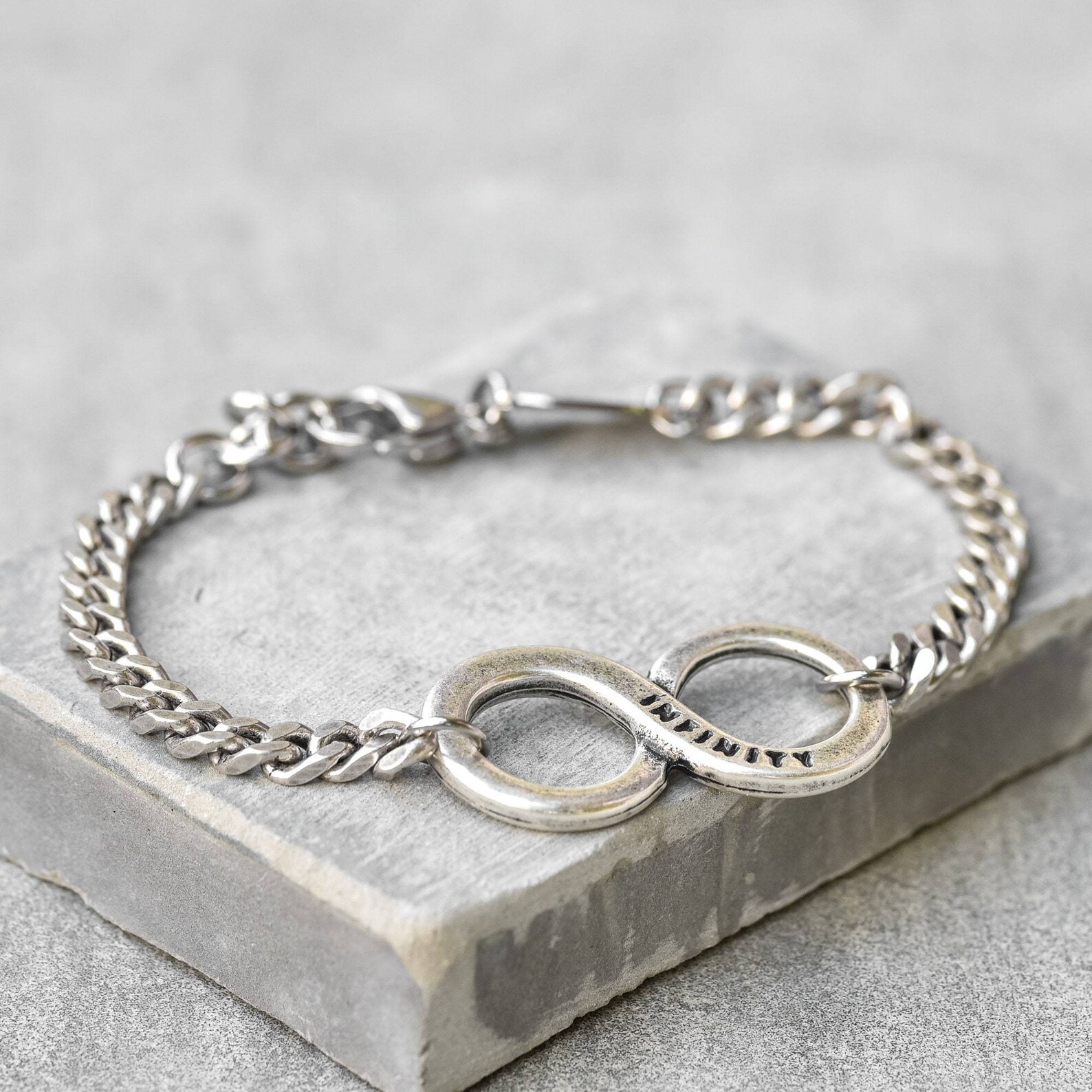 Infinity mens bracelet Clearance