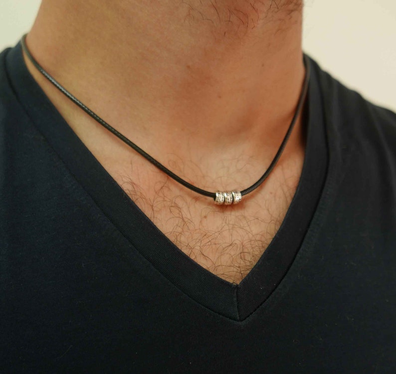 Men's Necklace Men's Silver Necklace Men's Etsy