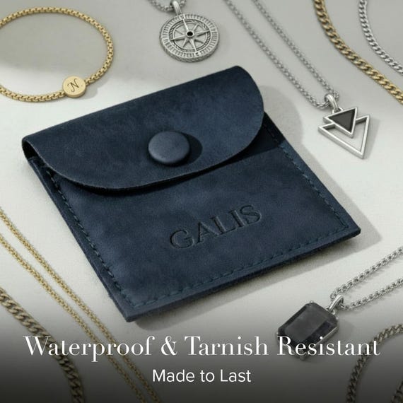 メンズブラックネックレス、ミニマリストメンズチェーンネックレス