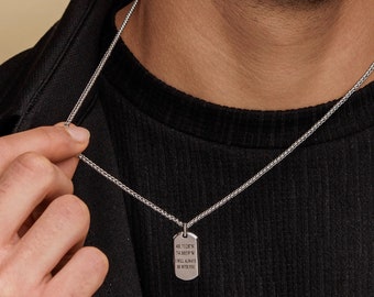 Personnalisez le collier de disque d’argent gravé pour les hommes, le collier de chiffres romains, le collier de nom, le collier de date, le collier de coordonnées, le collier de citation