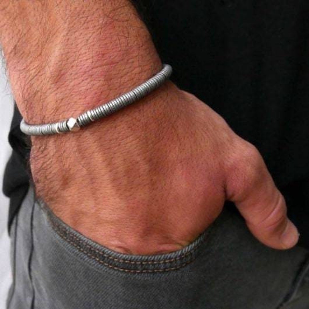 Men's Gemstone Bracelet Men's Beaded Bracelet - Etsy