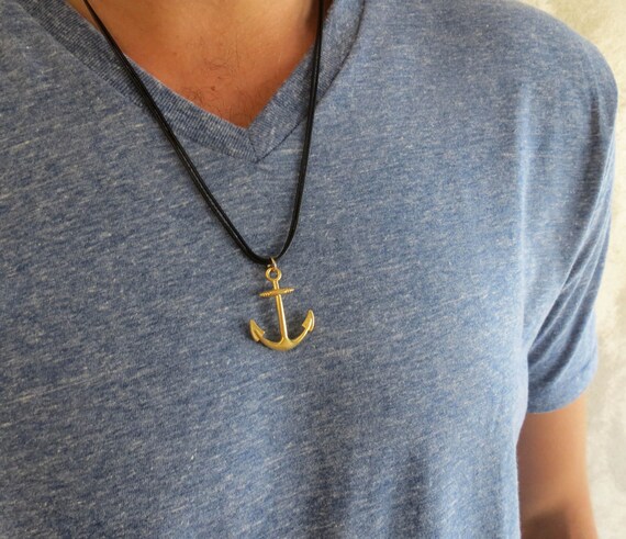 anchor necklace for men