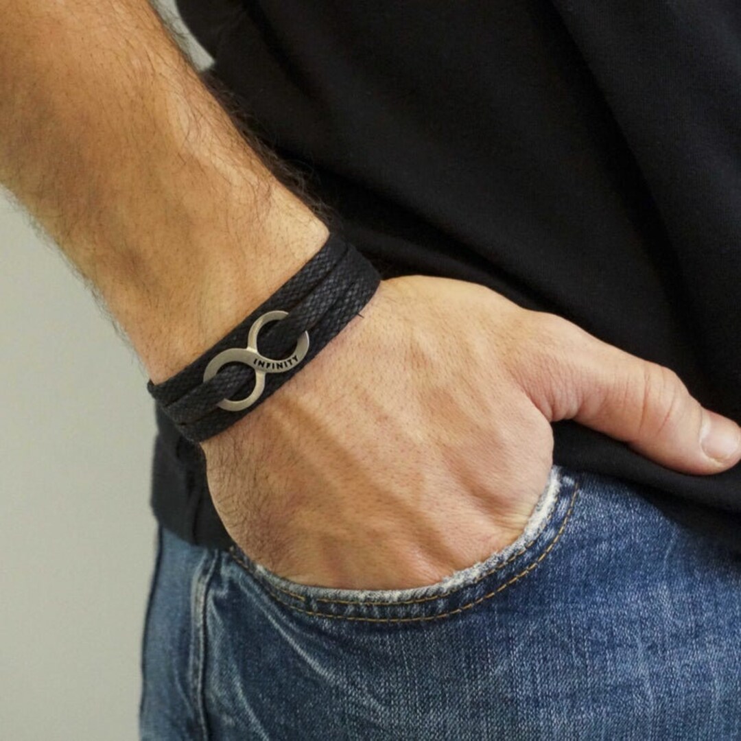 wenkbrauw Voorverkoop Inactief Infinity-armband voor mannen herenarmband sieraden voor - Etsy Nederland