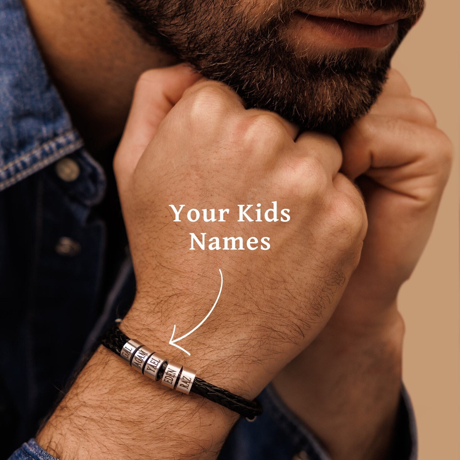 Kids' Name Bracelet For Dad | Rugged Gifts