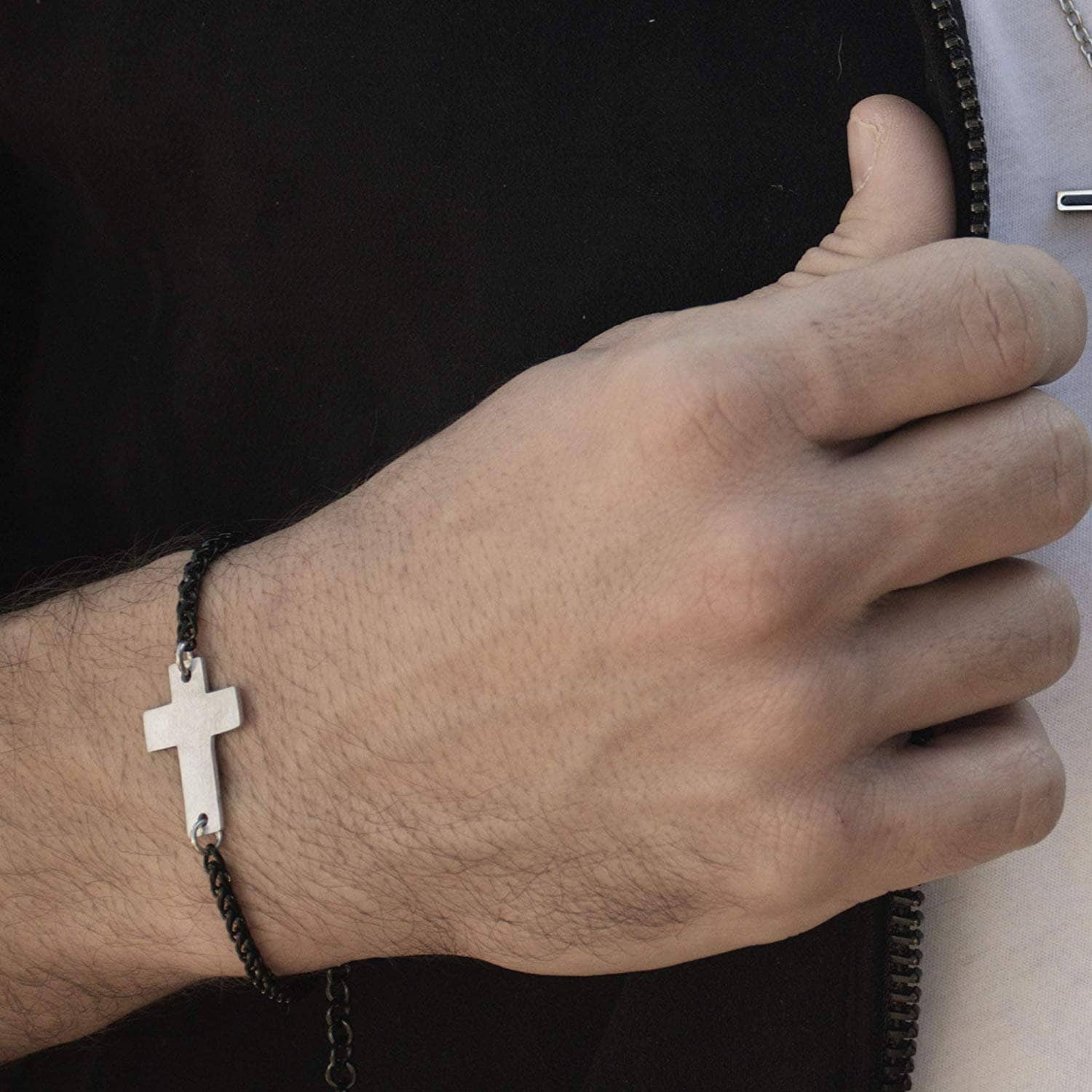 Men's Cross Bracelet Men's Religious Bracelet Etsy