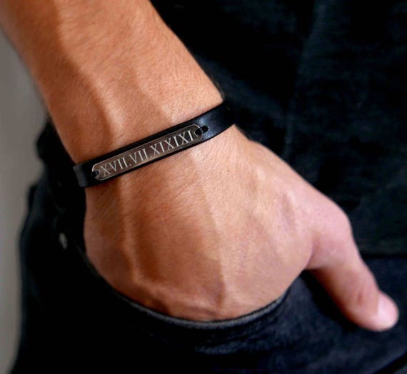 Buy Custom Engraved Message Bracelet for Men Personalized Online in India   Etsy