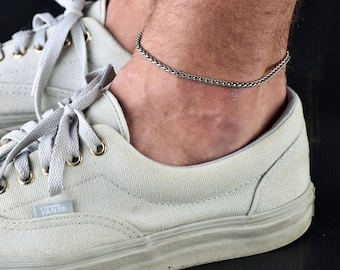 Men's Anklet - Men's Ankle bracelet - Anklet for Men - Ankle Bracelet For Men - Men's Jewelry - Boyfriend- Husband - Christmas Gift for Himy