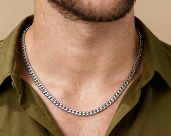 シルバーフランコチェーン、メンズシルバーチェーン、クローズリンク